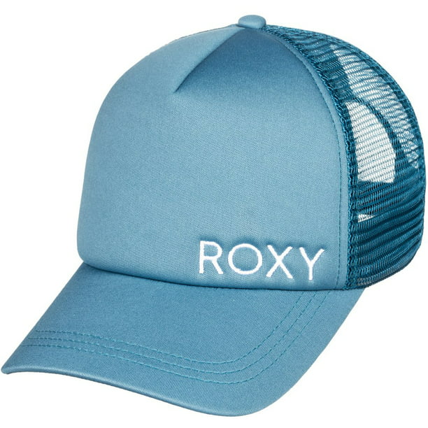 New Roxy Royal blue Trucker cap snapback Adjustable Women's Mesh Back hat OSFM